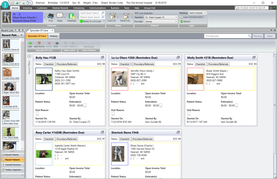 screenshot of Covetrus Impromed